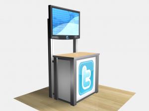 RESE-1232 / Rectangular Counter Kiosk