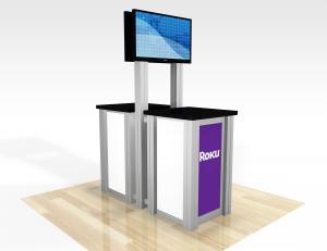 RESE-1257 / Double-Sided Pedestal Kiosk